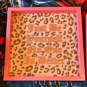 Juicy Couture Pink and Gold Leopard Art
